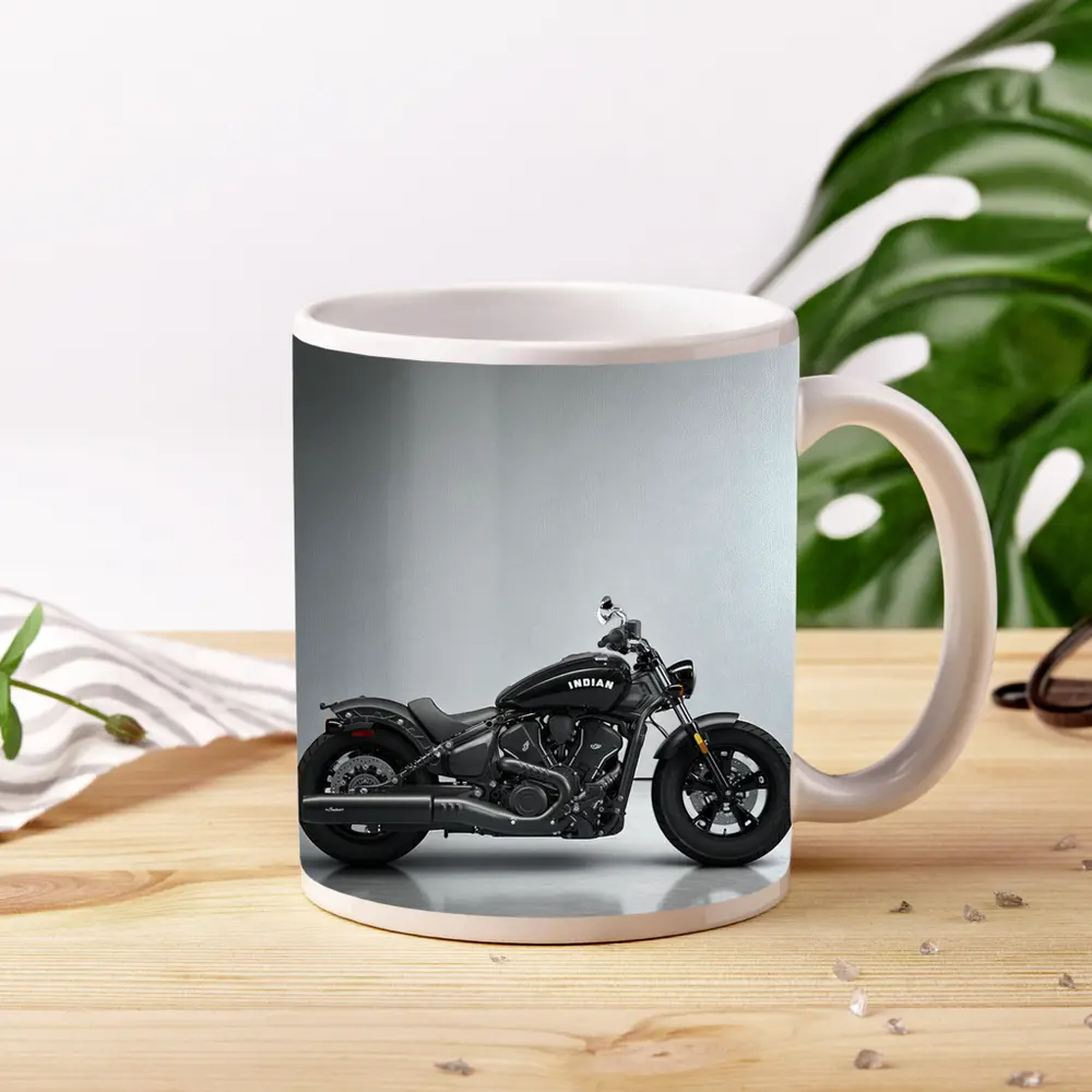 Indian Scout Bobber Black Motorcycle Studio – Mugs