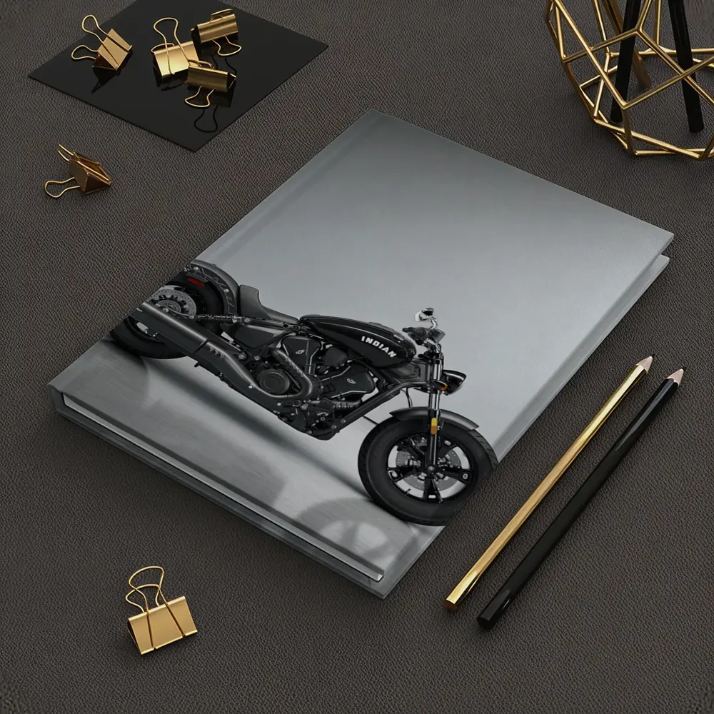 Indian Scout Bobber Black Motorcycle Studio – Notebooks