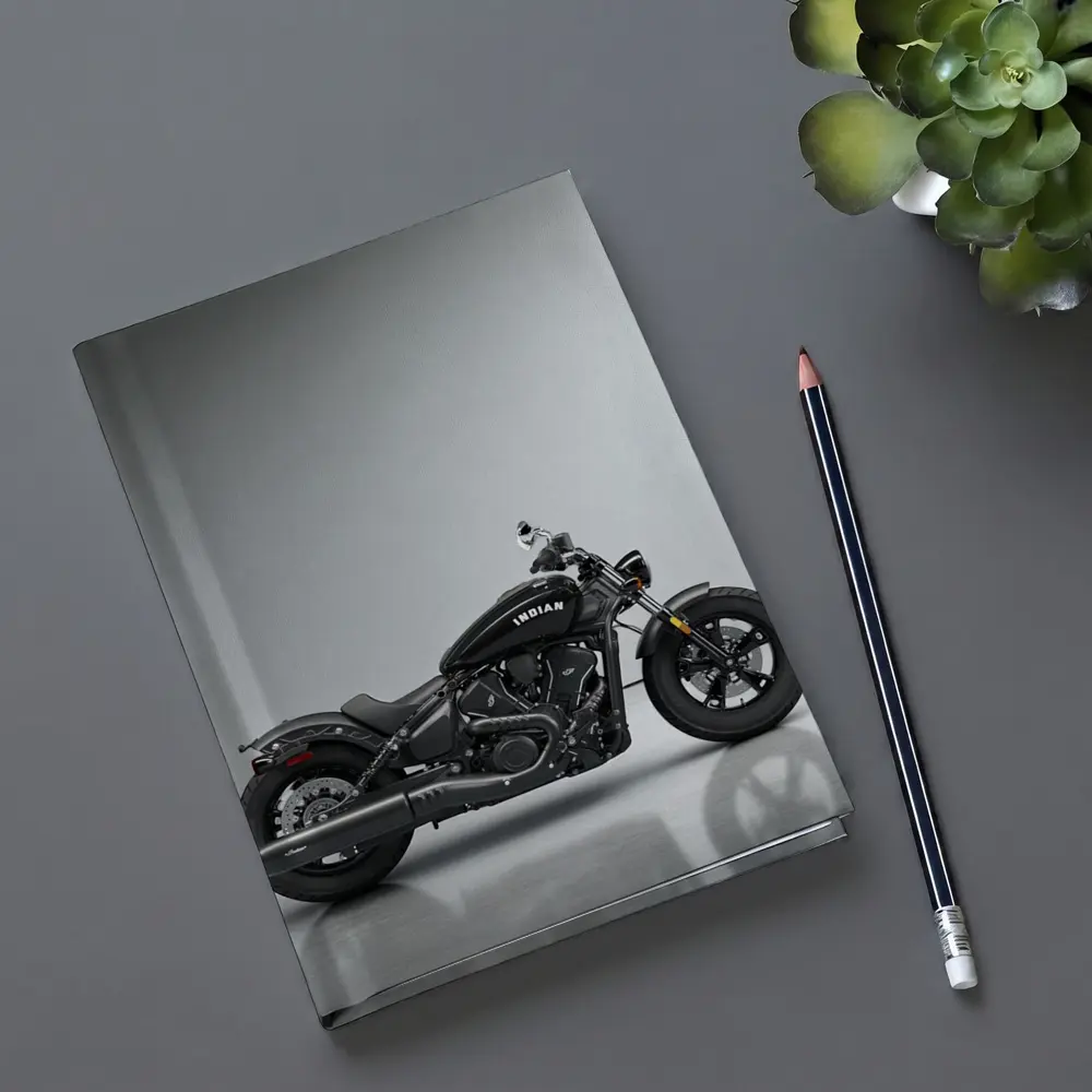 Indian Scout Bobber Black Motorcycle Studio – Notebooks
