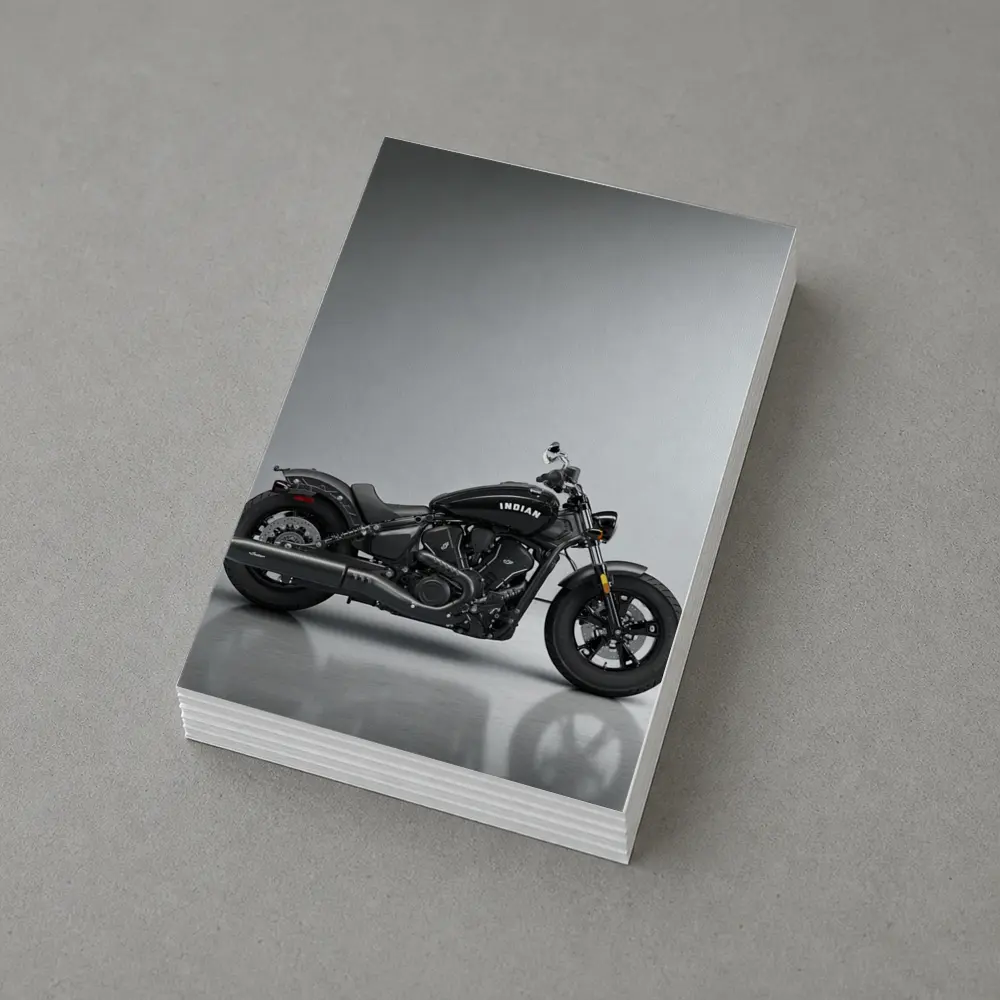 Indian Scout Bobber Black Motorcycle Studio – Postcards