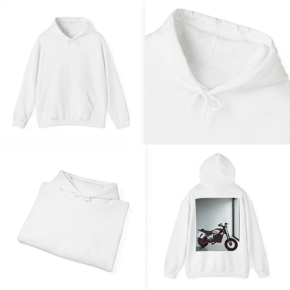 Indian Electric Mini Bike White Room – Hoodies