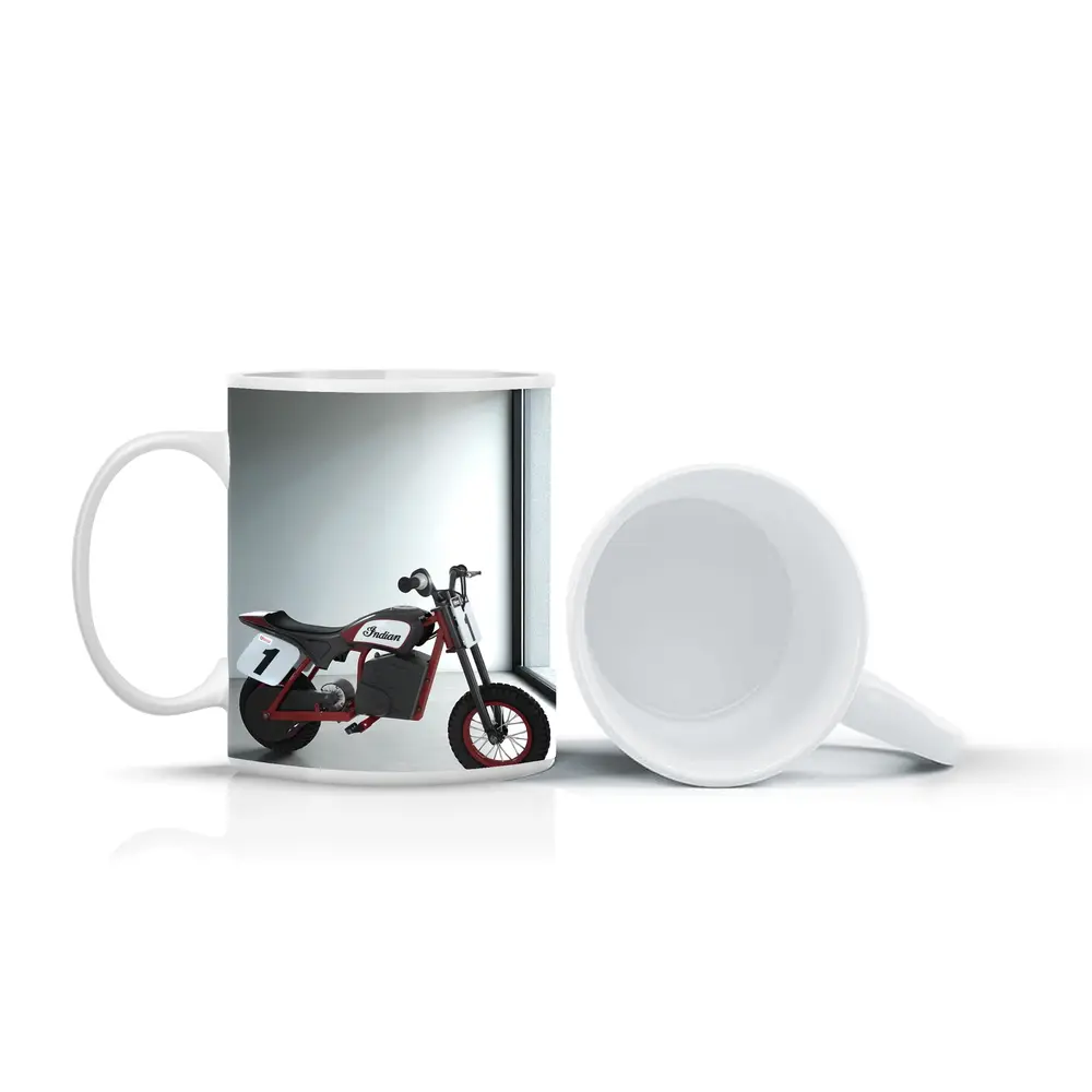 Indian Electric Mini Bike White Room – Mugs