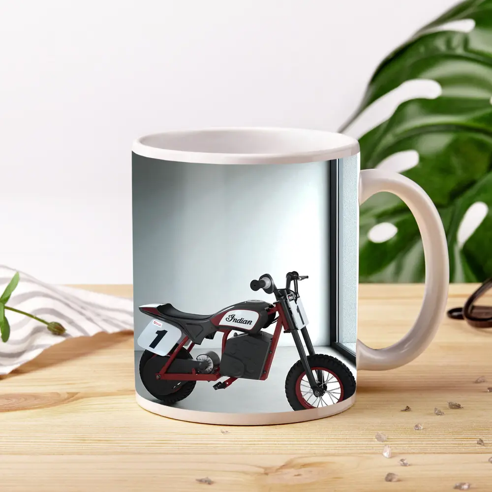 Indian Electric Mini Bike White Room – Mugs