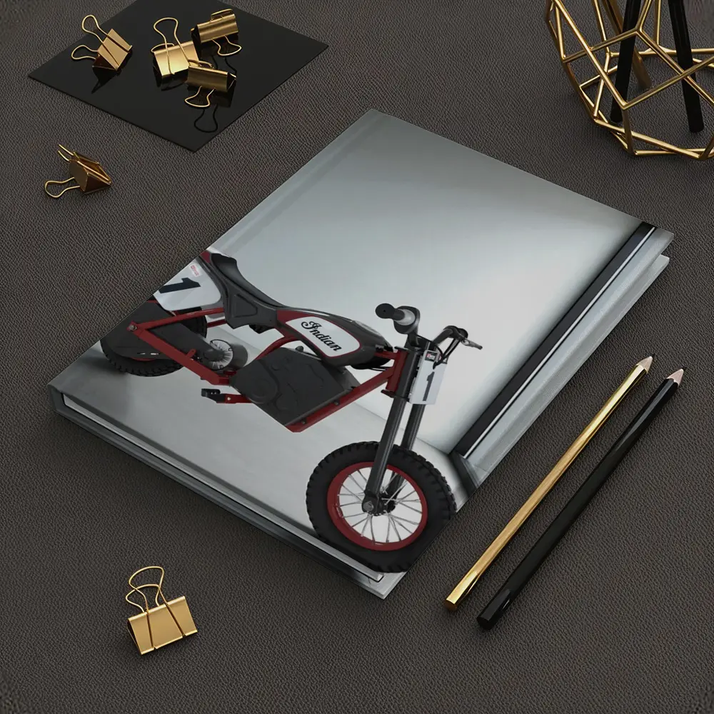 Indian Electric Mini Bike White Room – Notebooks