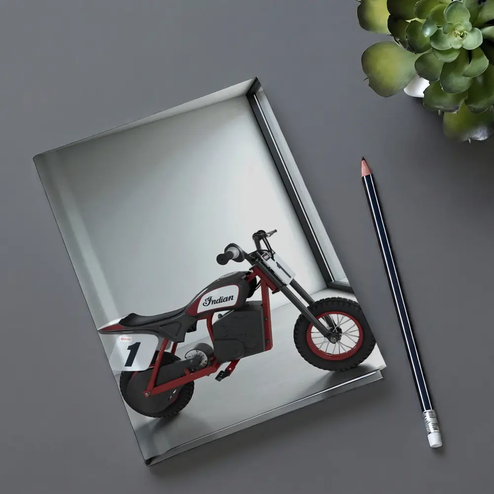 Indian Electric Mini Bike White Room – Notebooks
