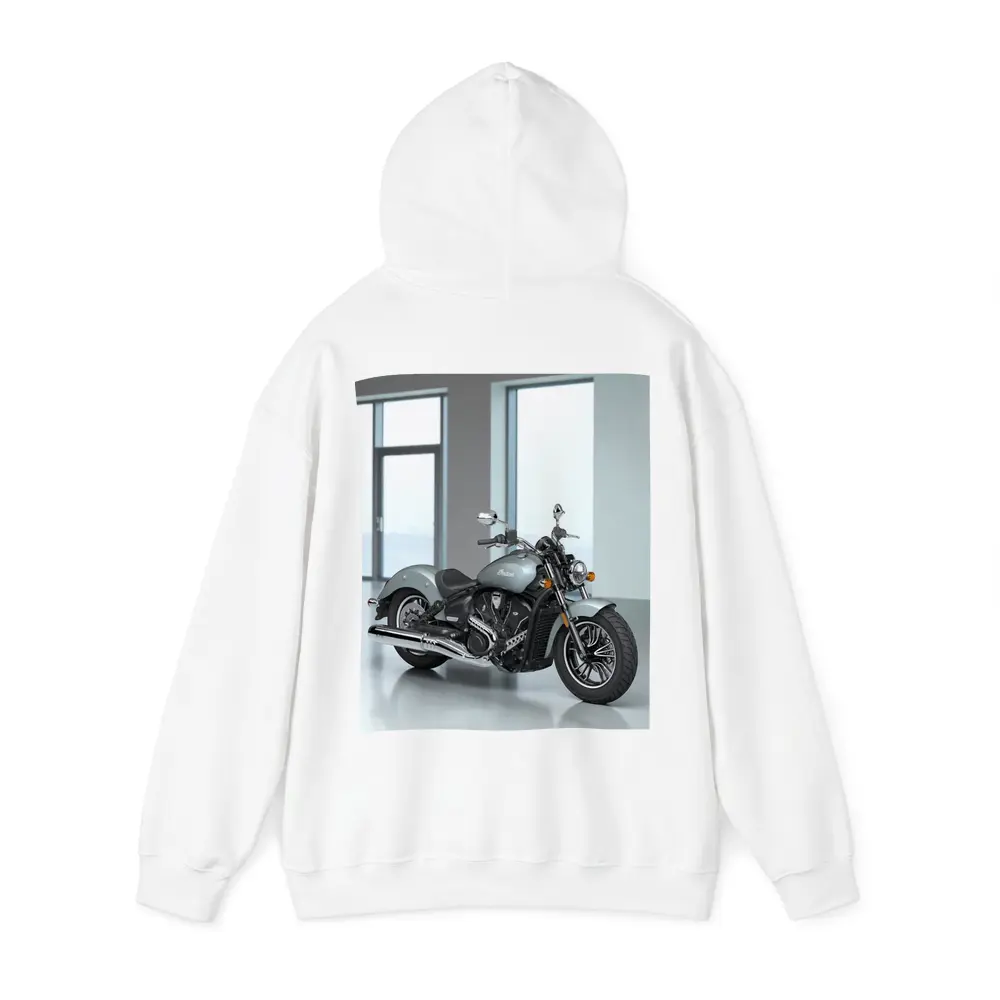 Indian Motorcycle Silver Cruiser Minimalist Studio – Hoodies