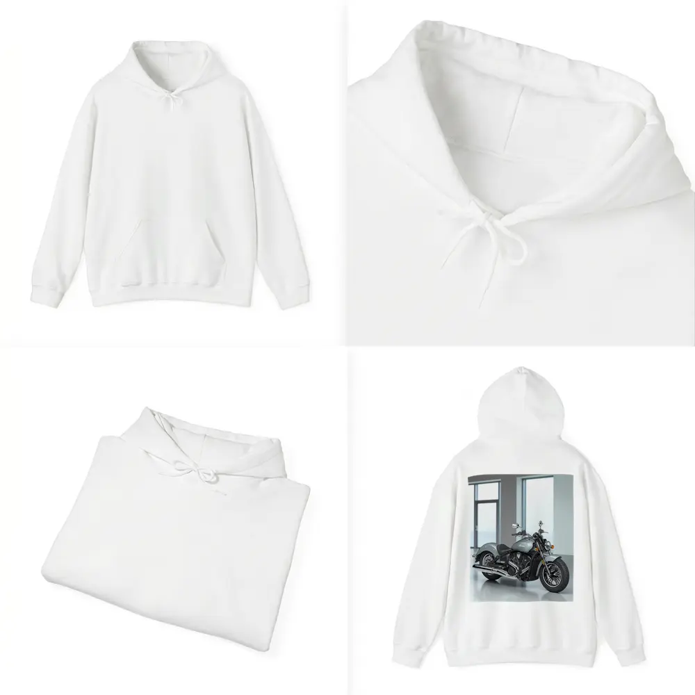 Indian Motorcycle Silver Cruiser Minimalist Studio – Hoodies