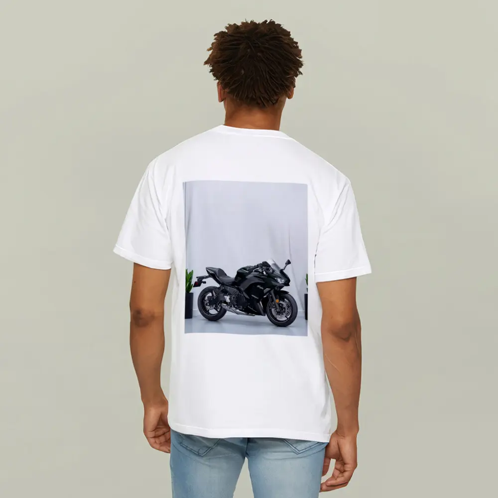 Kawasaki Ninja Sport Bike White Studio – T-Shirts