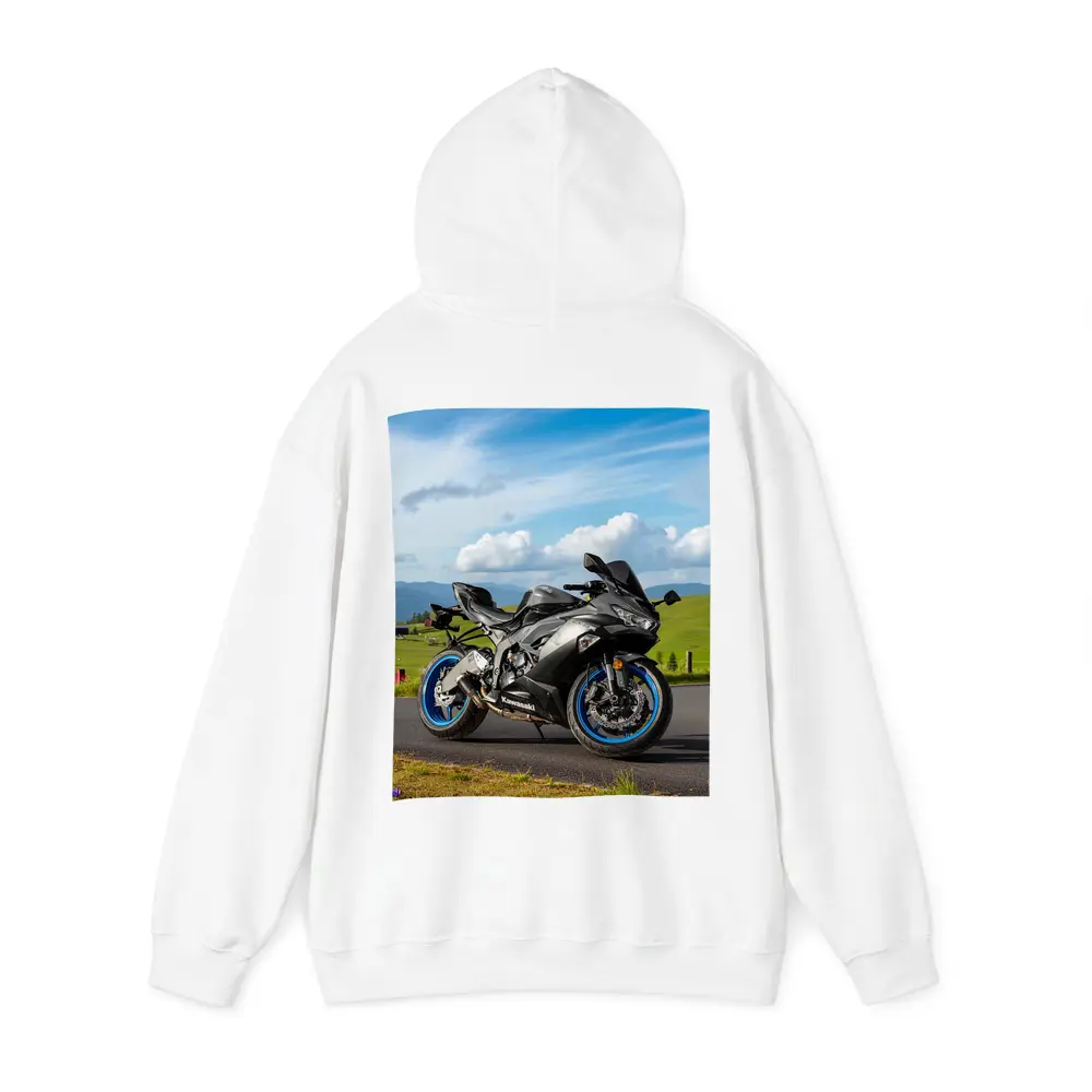 Kawasaki Ninja Sport Bike Mountain Road – Hoodies