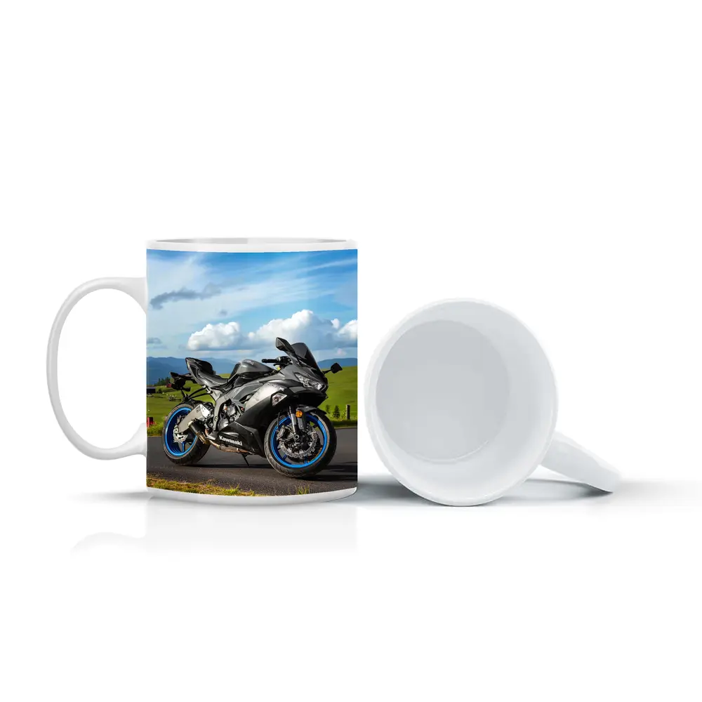 Kawasaki Ninja Sport Bike Mountain Road – Mugs