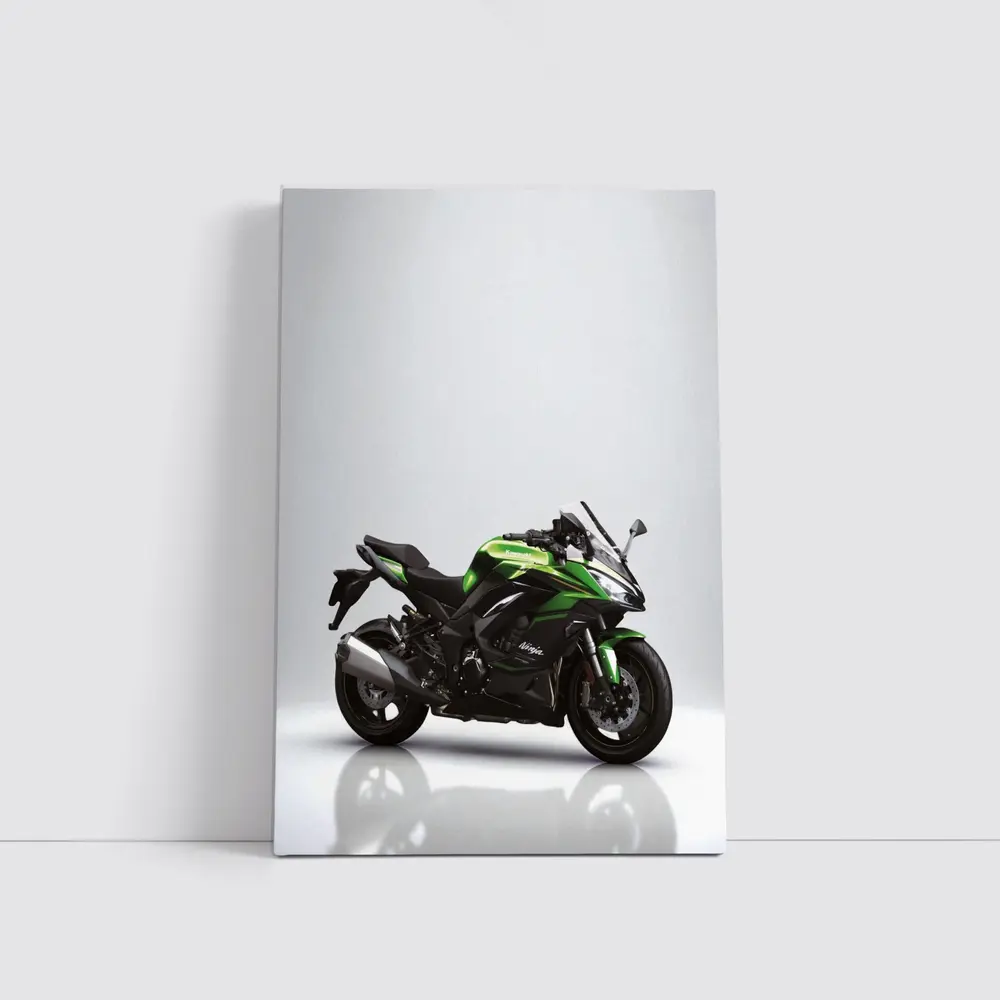 Kawasaki Ninja Sport Bike Gray Studio – Wall Art