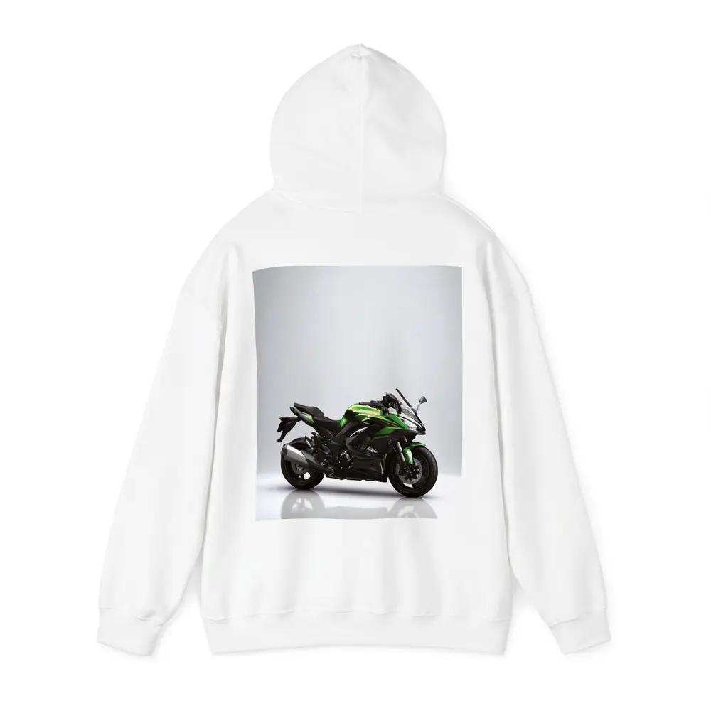 Kawasaki Ninja Sport Bike Gray Studio – Hoodies
