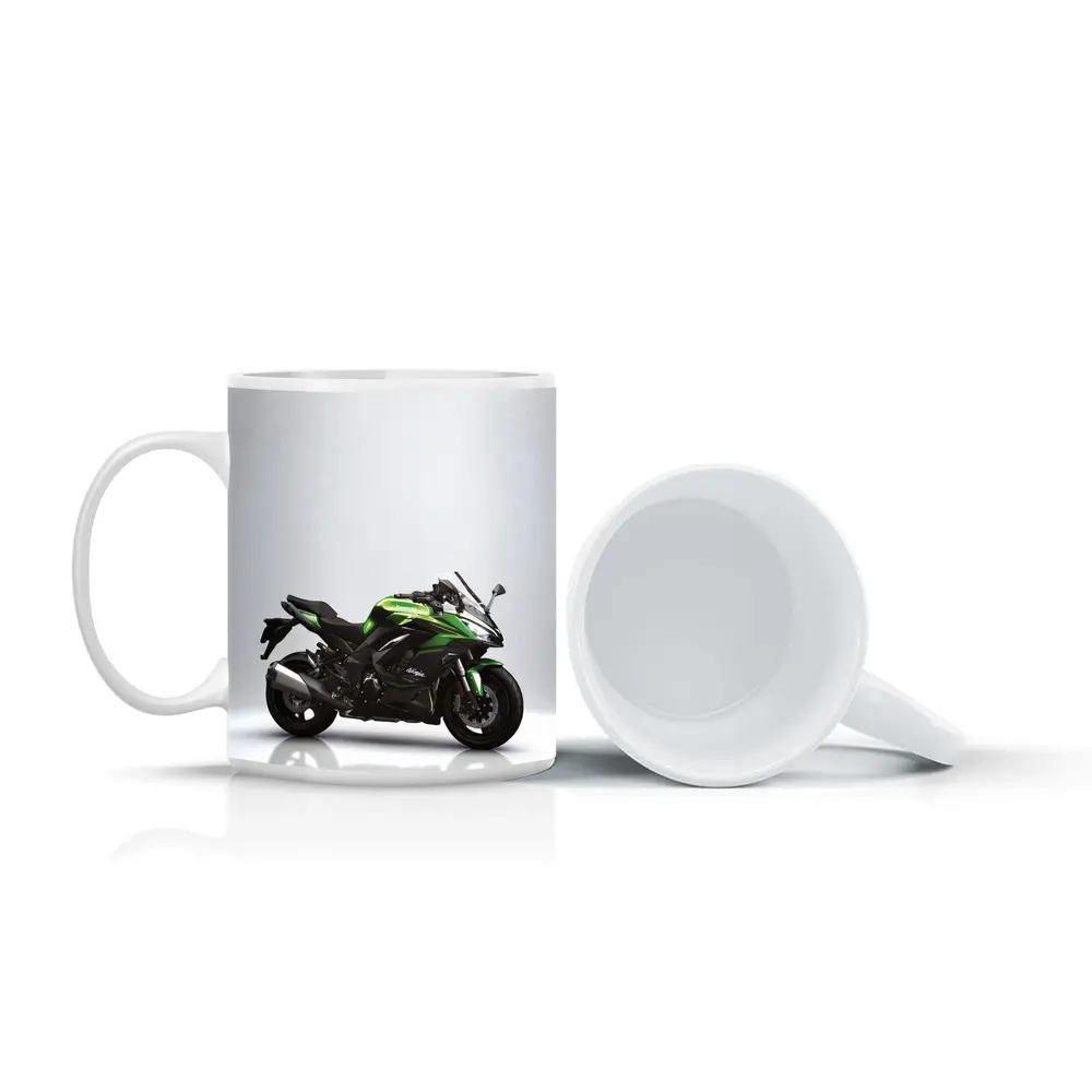 Kawasaki Ninja Sport Bike Gray Studio – Mugs