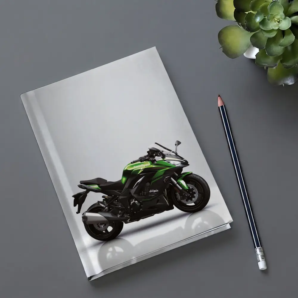 Kawasaki Ninja Sport Bike Gray Studio – Notebooks