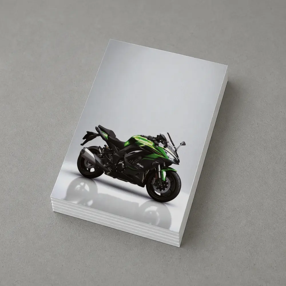 Kawasaki Ninja Sport Bike Gray Studio – Postcards