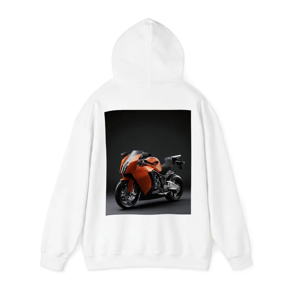 KTM RC8 Superbike Against Dark Studio Background – Hoodies
