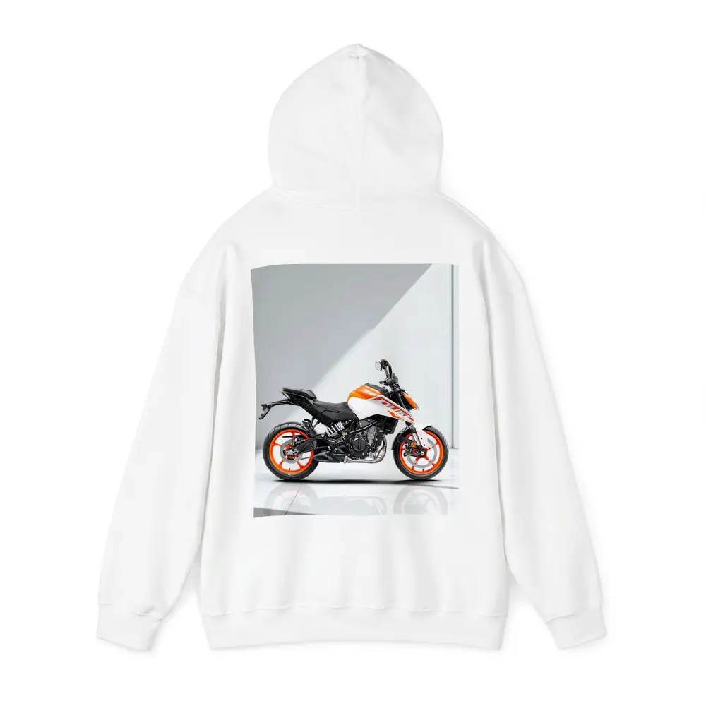 KTM Duke Motorcycle White Orange Studio – Hoodies