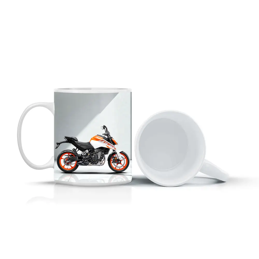 KTM Duke Motorcycle White Orange Studio – Mugs