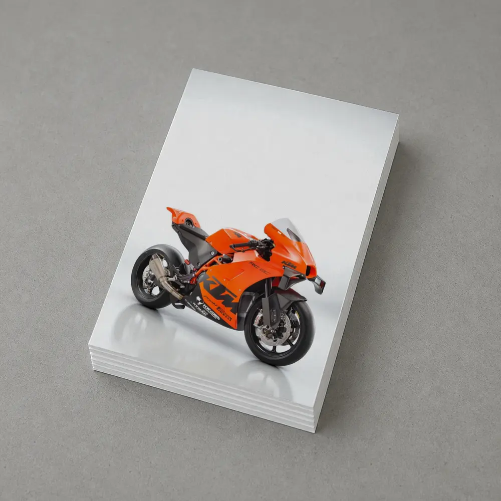 KTM RC GP Orange Sport Bike Studio – Postcards