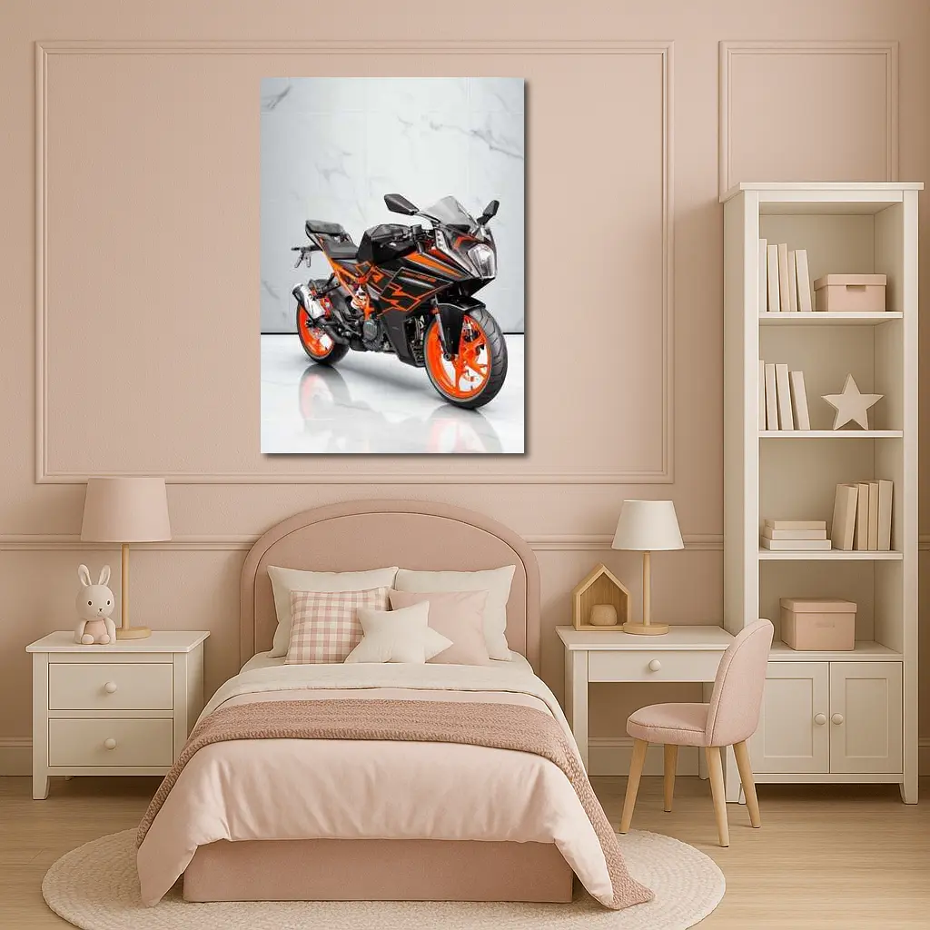 KTM RC125 Sport Bike Marble Studio – Wall Art