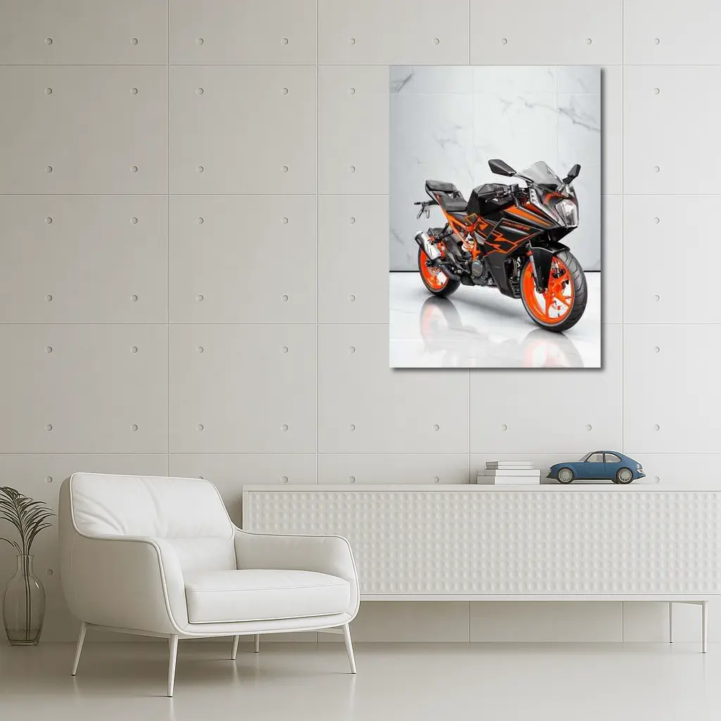 KTM RC125 Sport Bike Marble Studio – Wall Art