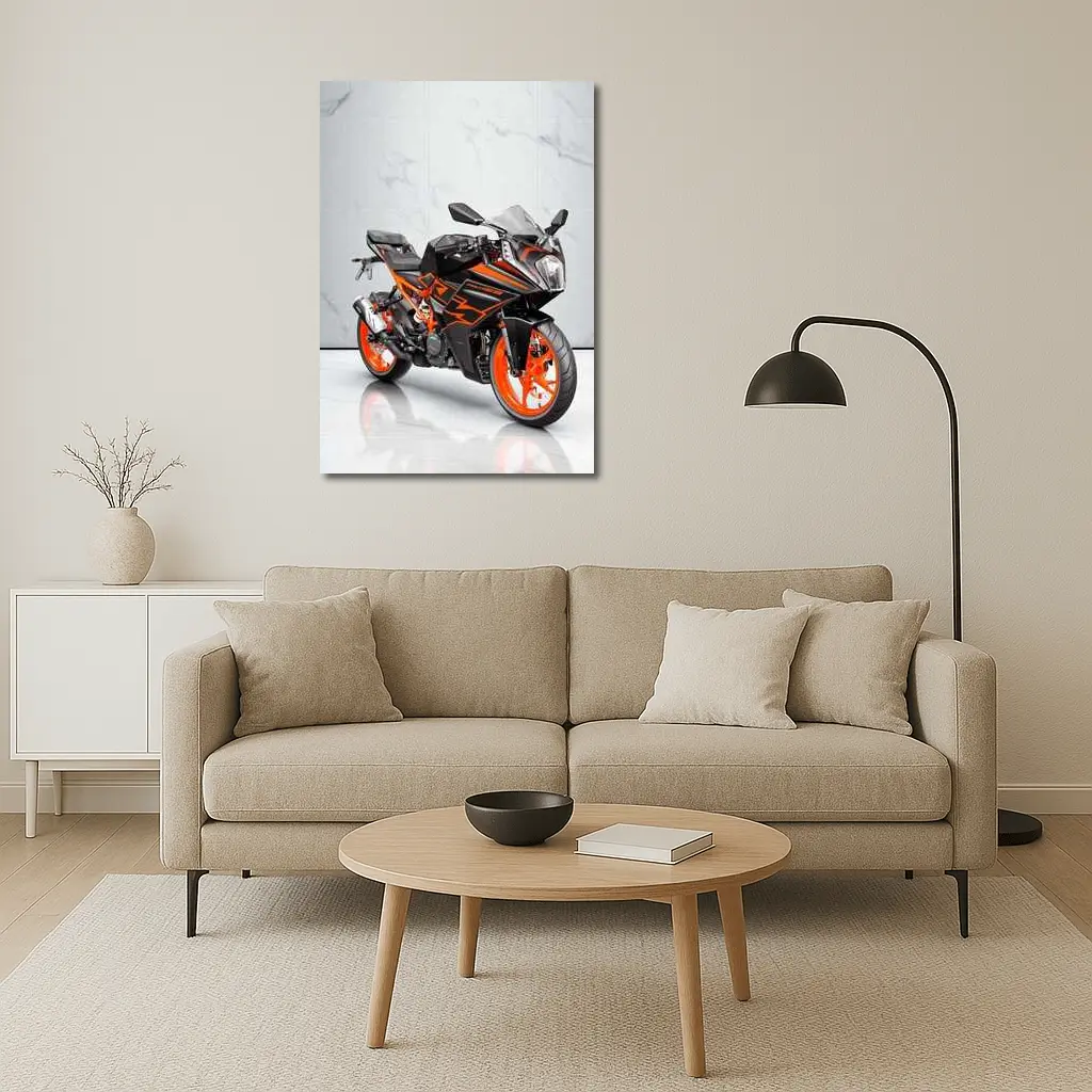 KTM RC125 Sport Bike Marble Studio – Wall Art