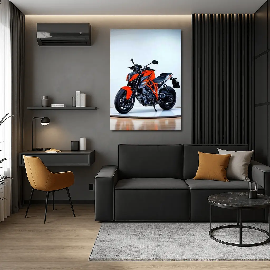 KTM Super Duke Motorcycle Studio White Background – Wall Art