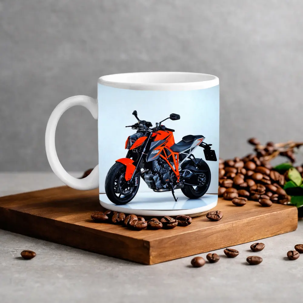 KTM Super Duke Motorcycle Studio White Background – Mugs