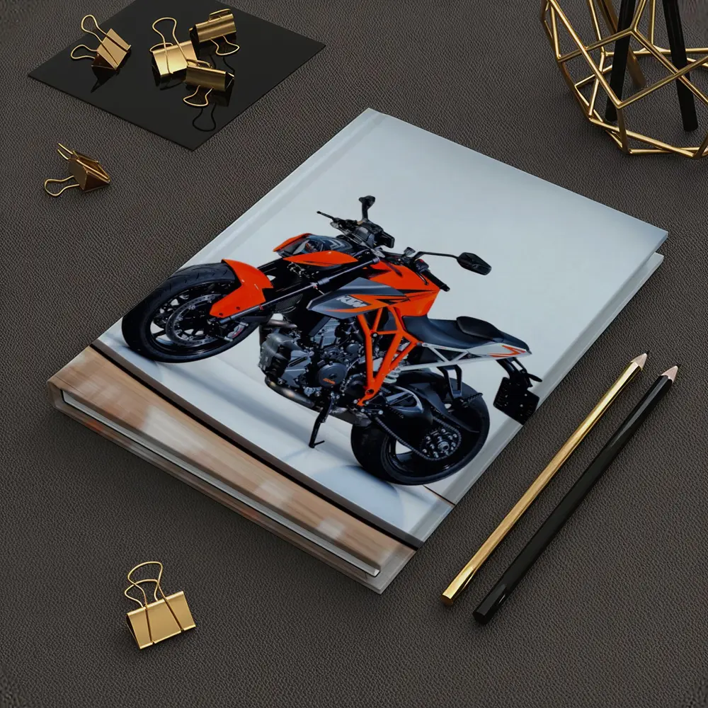 KTM Super Duke Motorcycle Studio White Background – Notebooks