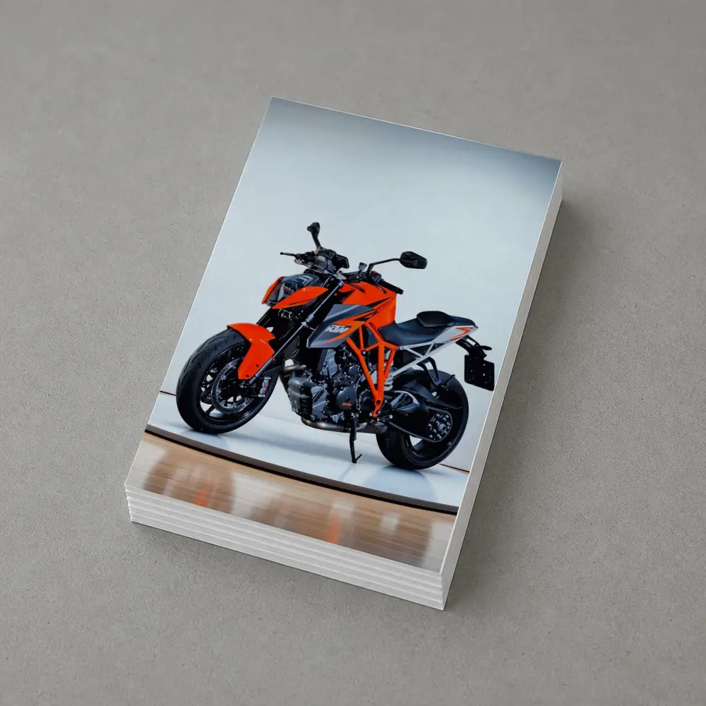 KTM Super Duke Motorcycle Studio White Background – Postcards
