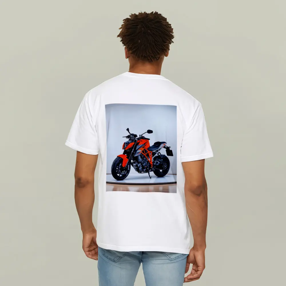 KTM Super Duke Motorcycle Studio White Background – T-Shirts