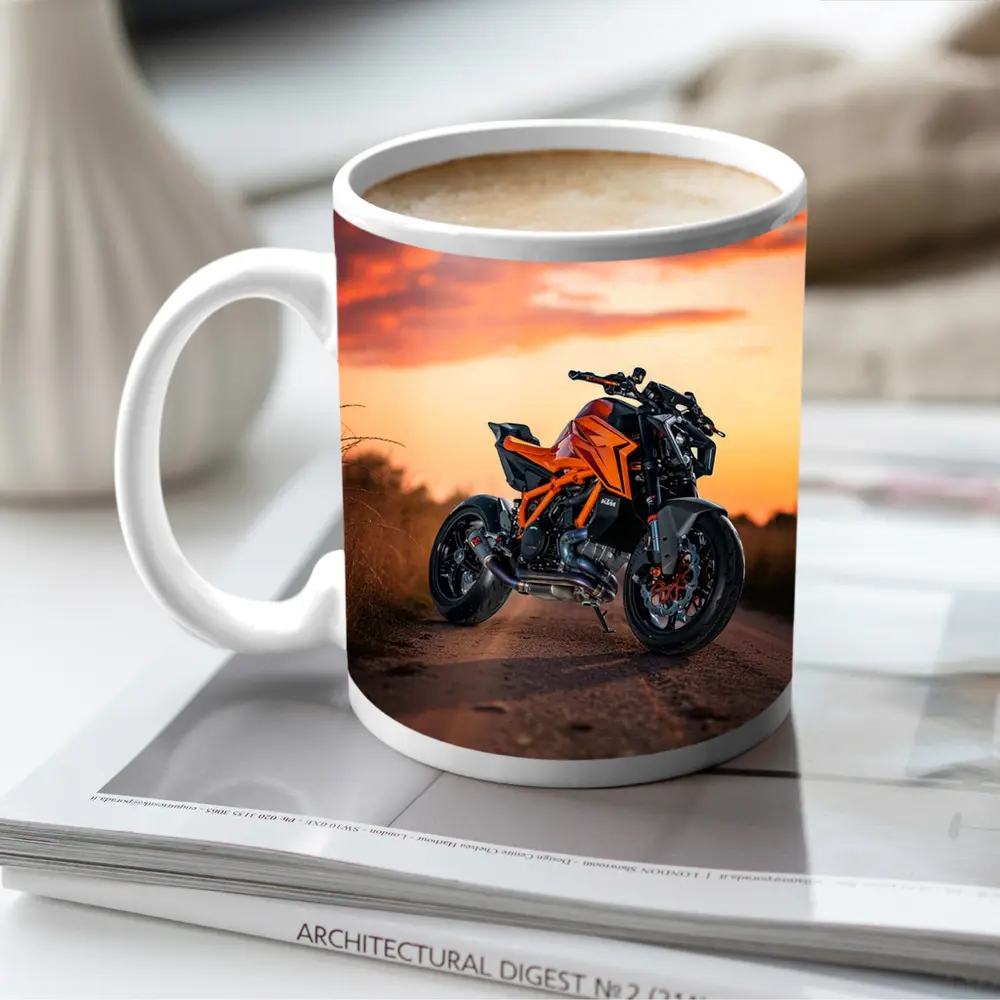 KTM Naked Bike Orange Sunset Road – Mugs
