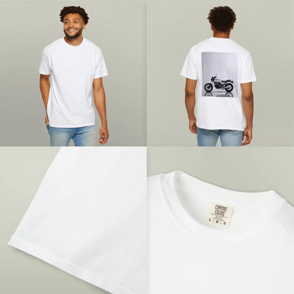 Moto Guzzi V7 White Studio Motorcycle – T-Shirts