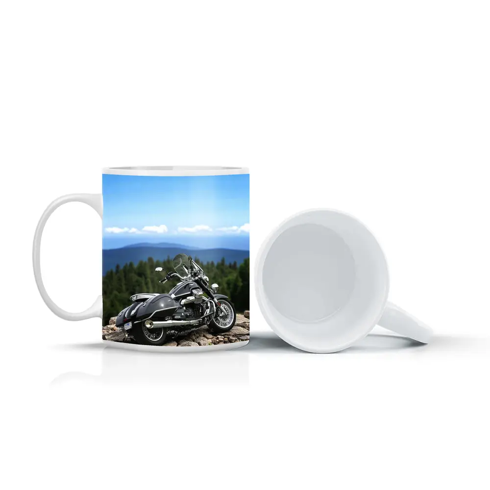 Moto Guzzi Cruiser Motorcycle Mountain Overlook – Mugs