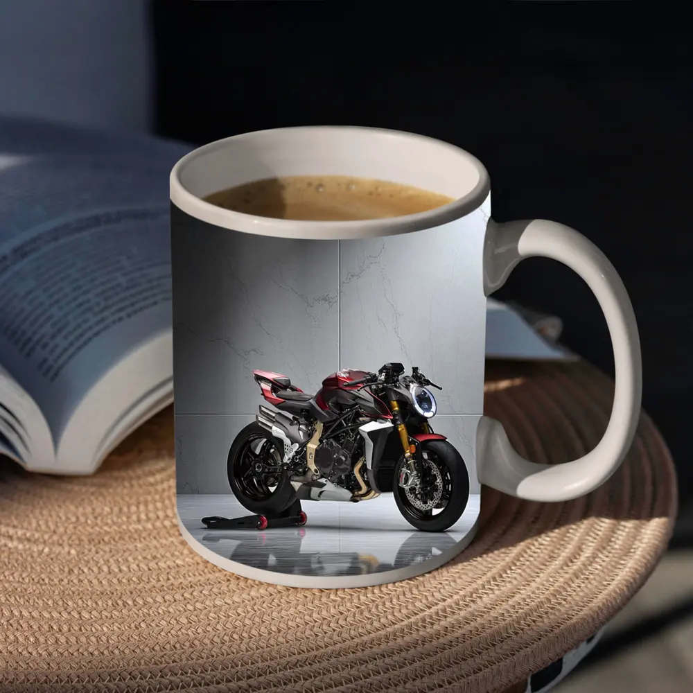 MV Agusta Naked Bike Studio Marble Background – Mugs