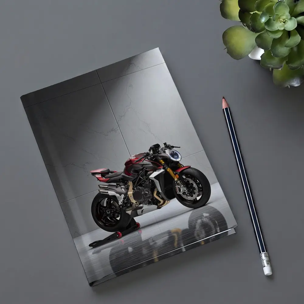 MV Agusta Naked Bike Studio Marble Background – Notebooks