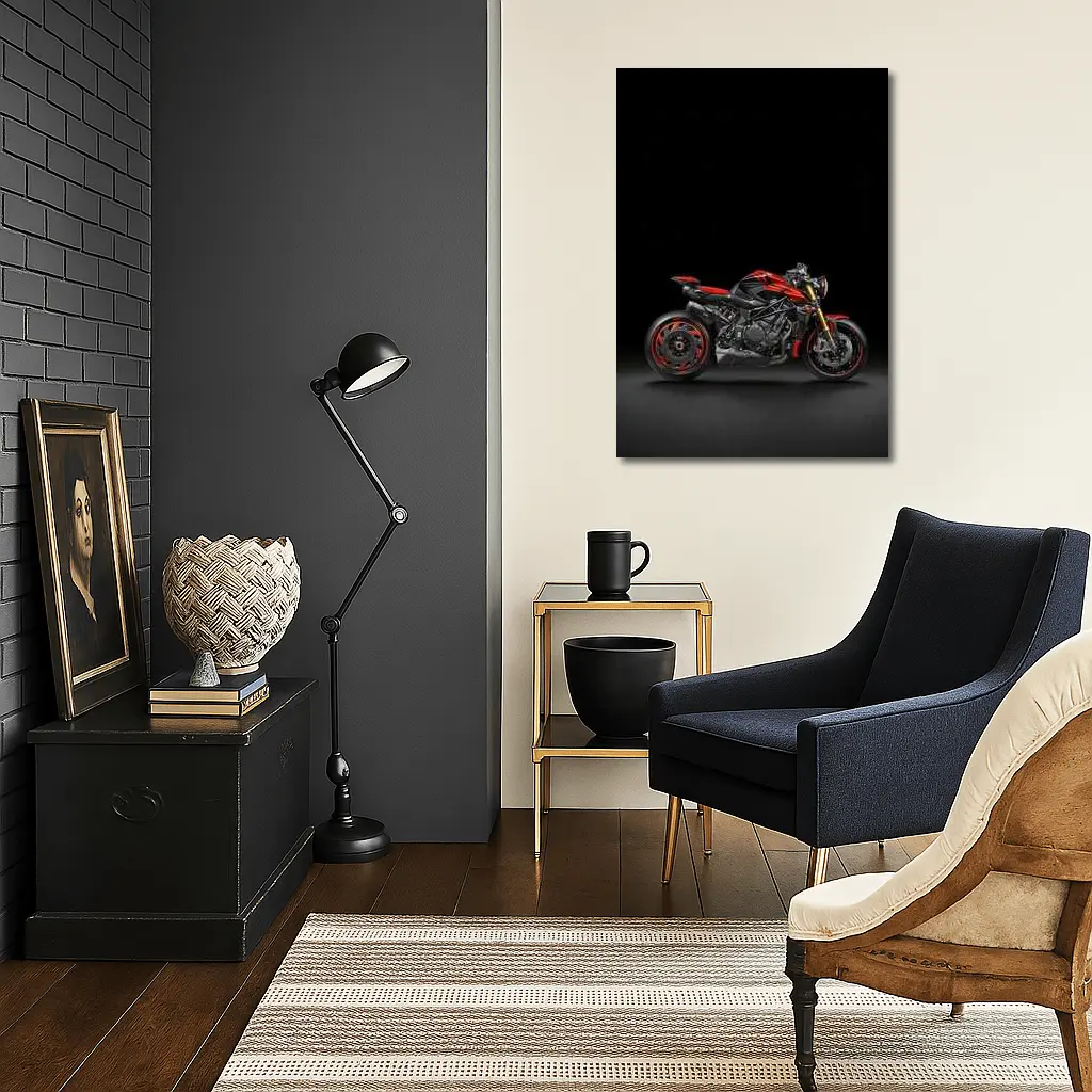 MV Agusta Brutale Naked Bike Dark Studio – Wall Art
