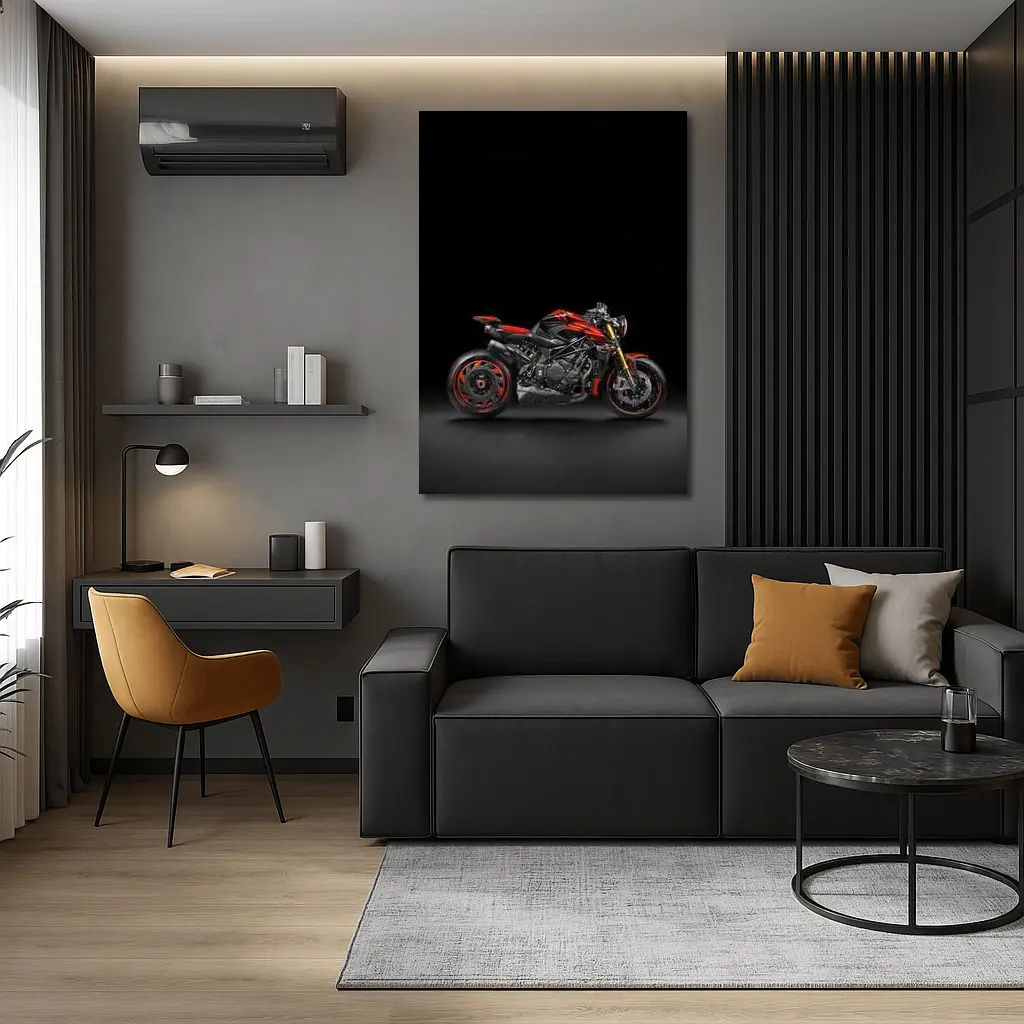 MV Agusta Brutale Naked Bike Dark Studio – Wall Art