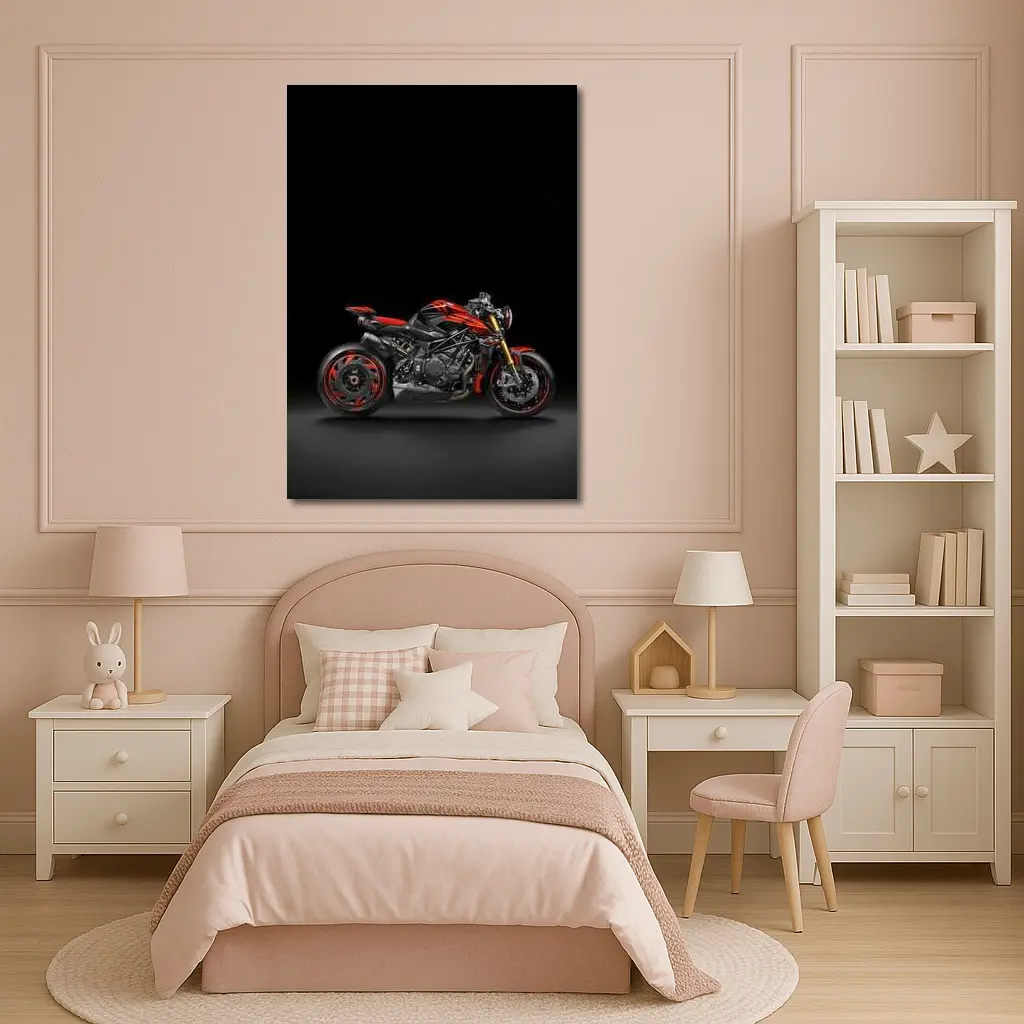 MV Agusta Brutale Naked Bike Dark Studio – Wall Art