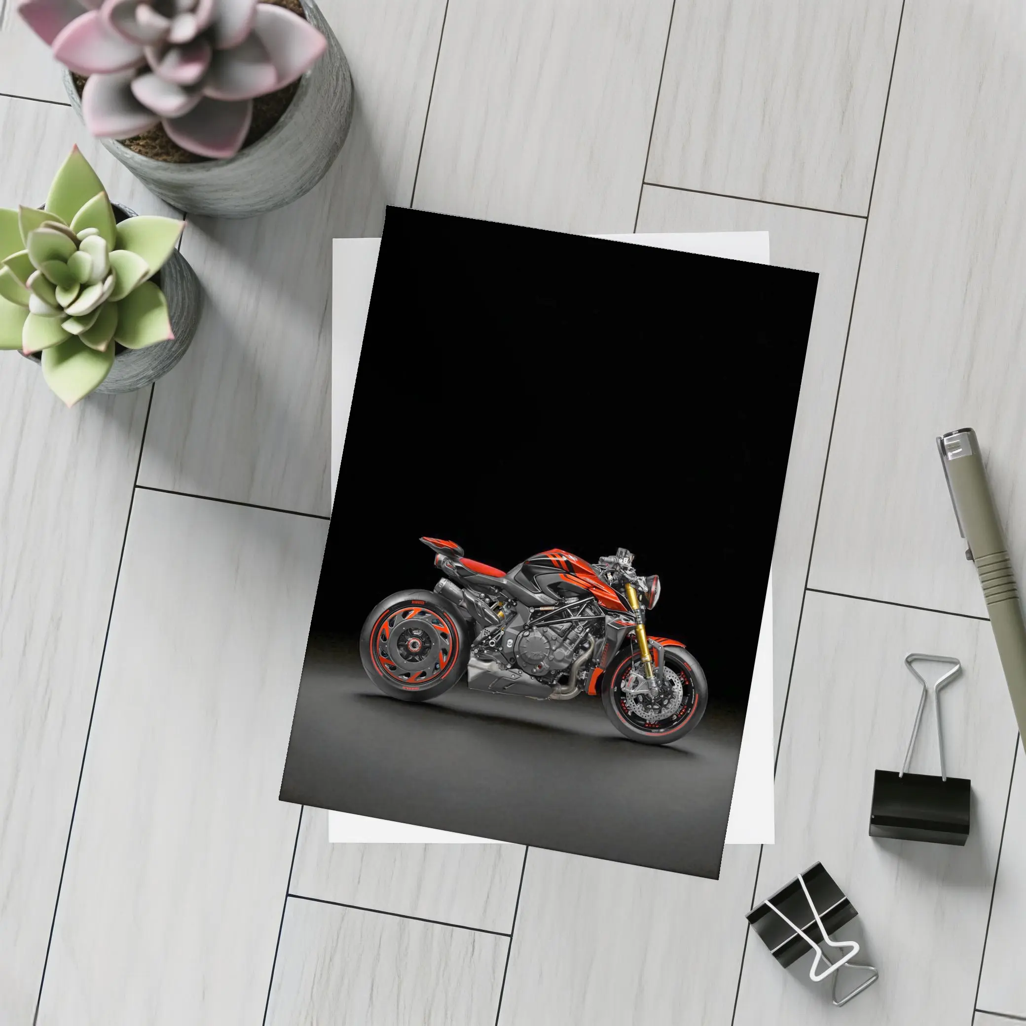 MV Agusta Brutale Naked Bike Dark Studio – Postcards