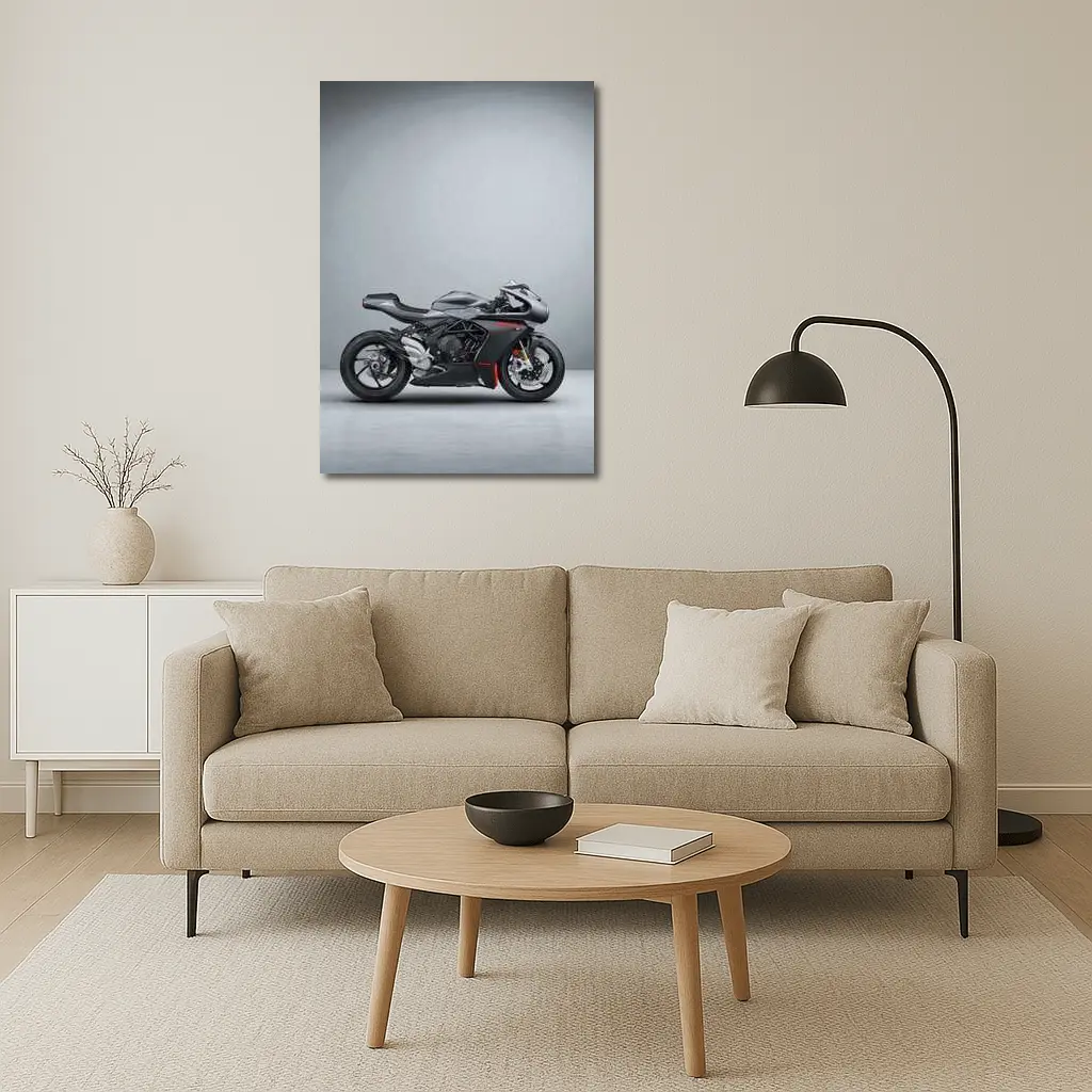 MV Agusta Supersport Motorcycle Gray Studio – Wall Art