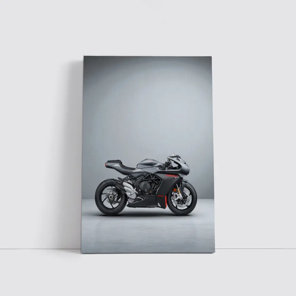 MV Agusta Supersport Motorcycle Gray Studio – Wall Art