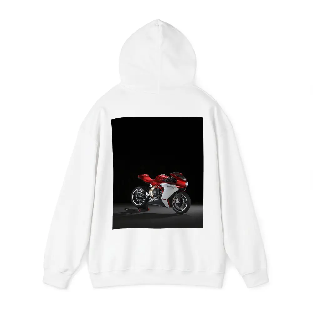 MV Agusta Superveloce Red White Dark Background – Hoodies
