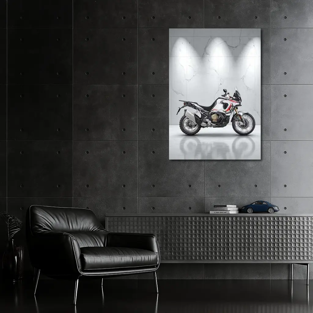 Honda Africa Twin Adventure Bike Marble Studio – Wall Art