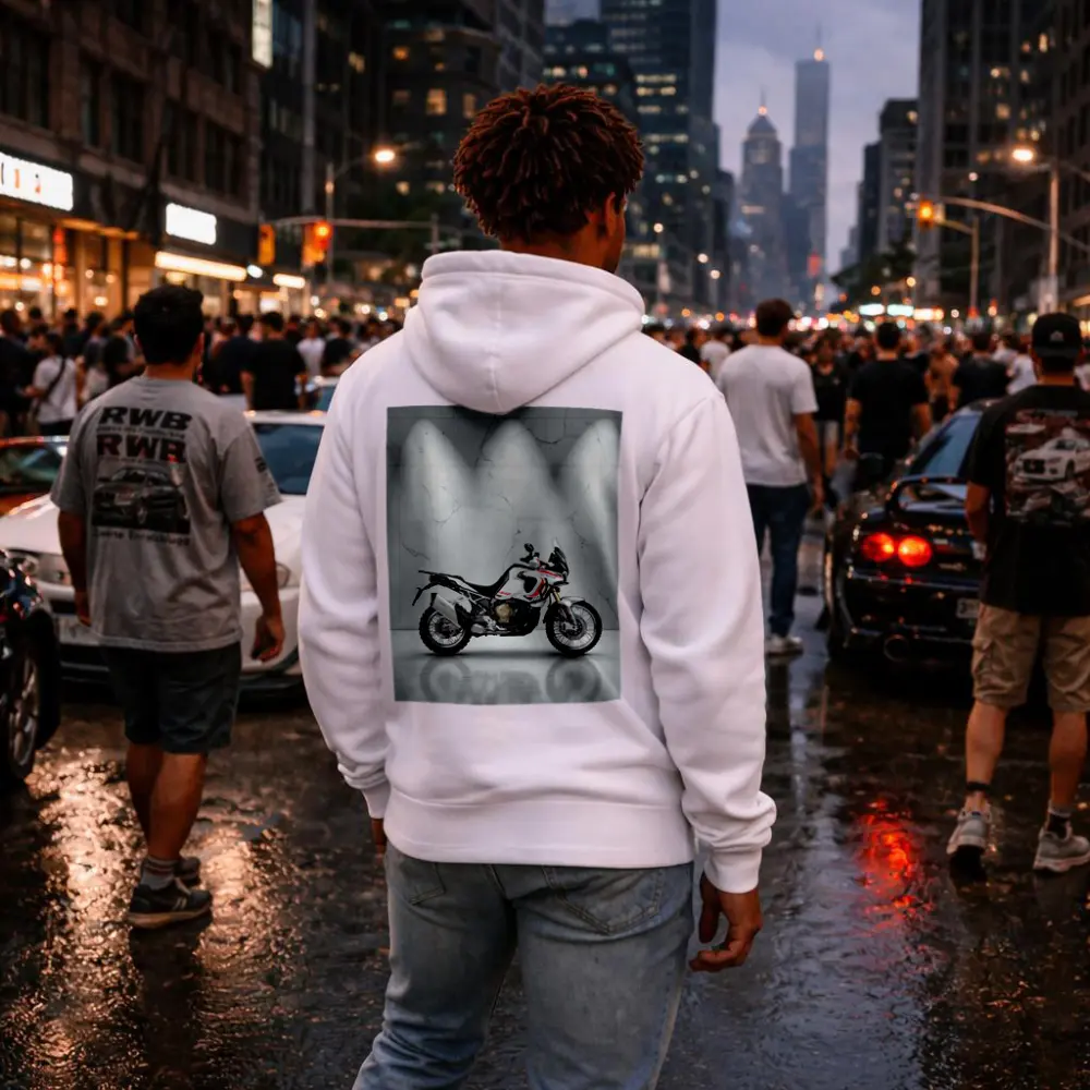 Honda Africa Twin Adventure Bike Marble Studio – Hoodies