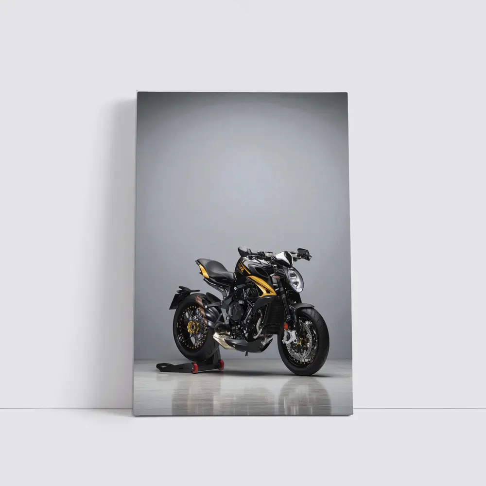 MV Agusta Naked Bike Black Gold Studio – Wall Art