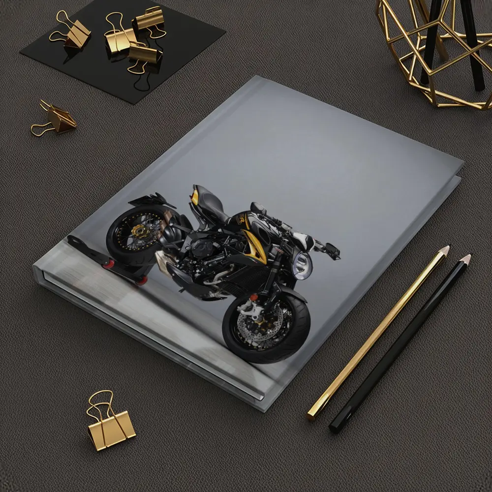 MV Agusta Naked Bike Black Gold Studio – Notebooks