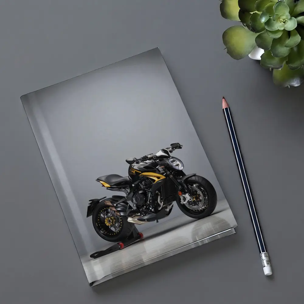 MV Agusta Naked Bike Black Gold Studio – Notebooks