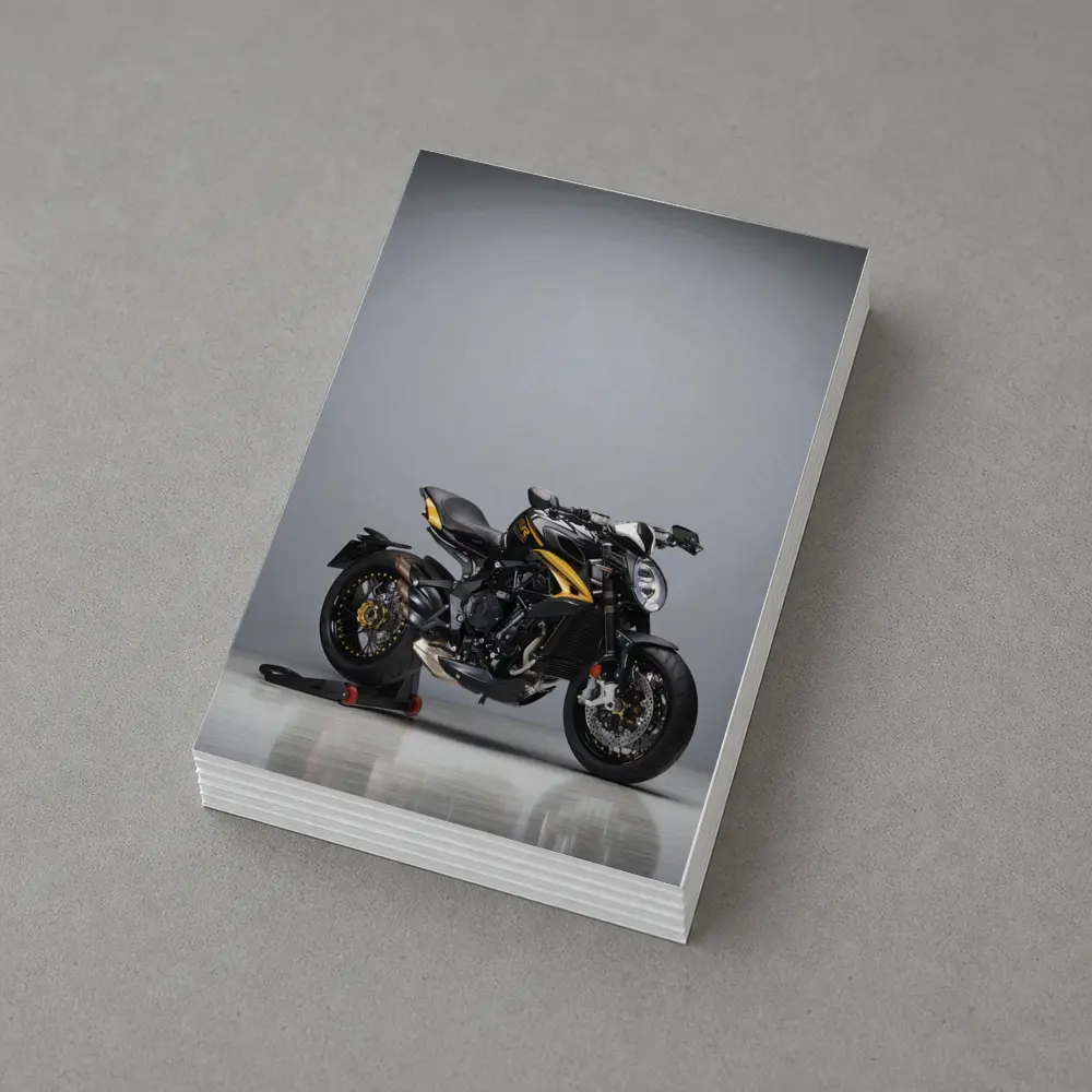 MV Agusta Naked Bike Black Gold Studio – Postcards
