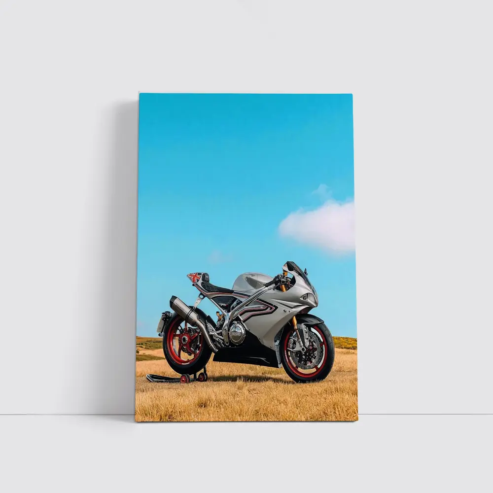 MV Agusta Superbike Golden Field Blue Sky – Wall Art